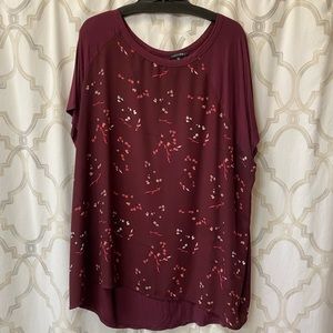 Papermoon mixed material blouse